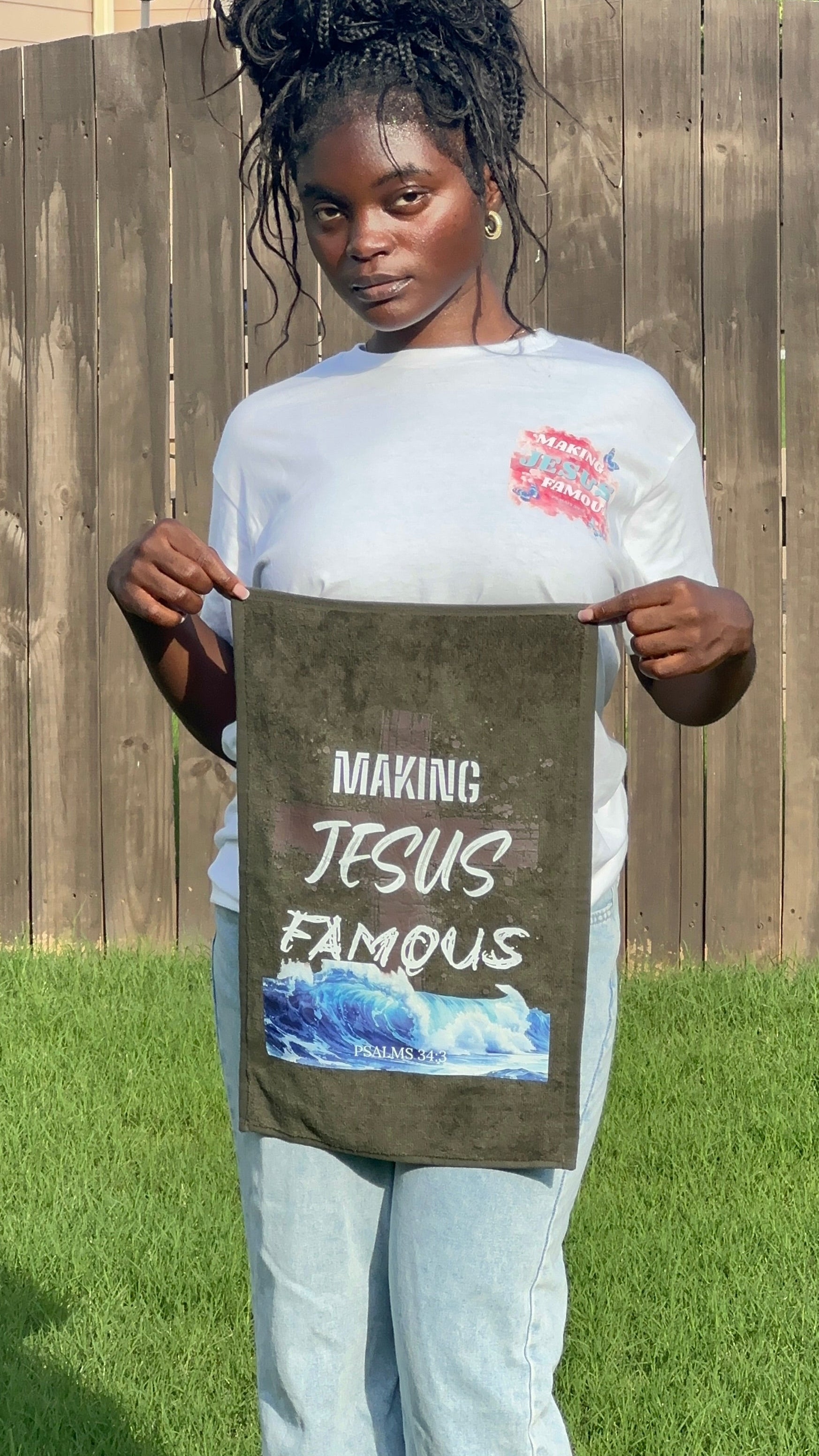 Making JESUS Famous Cross Towel