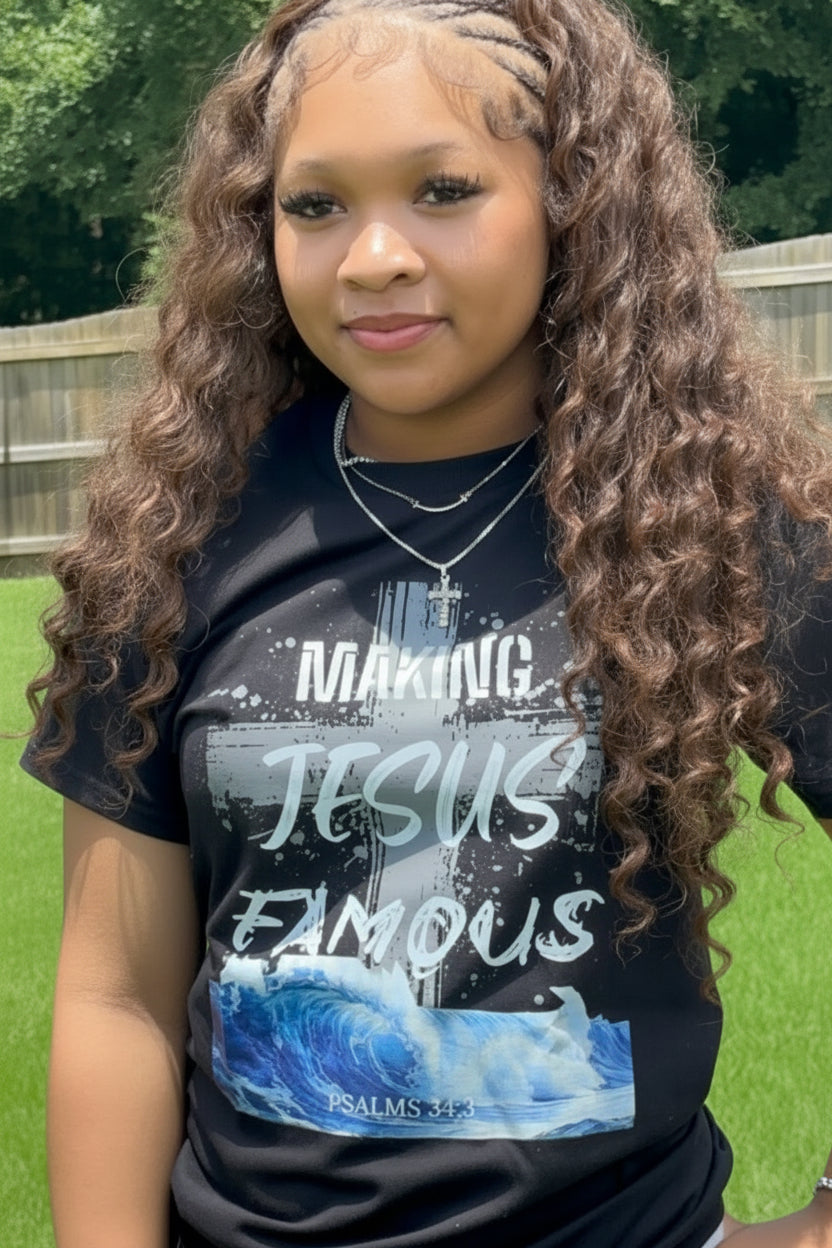 Making JESUS Famous Wave Tee