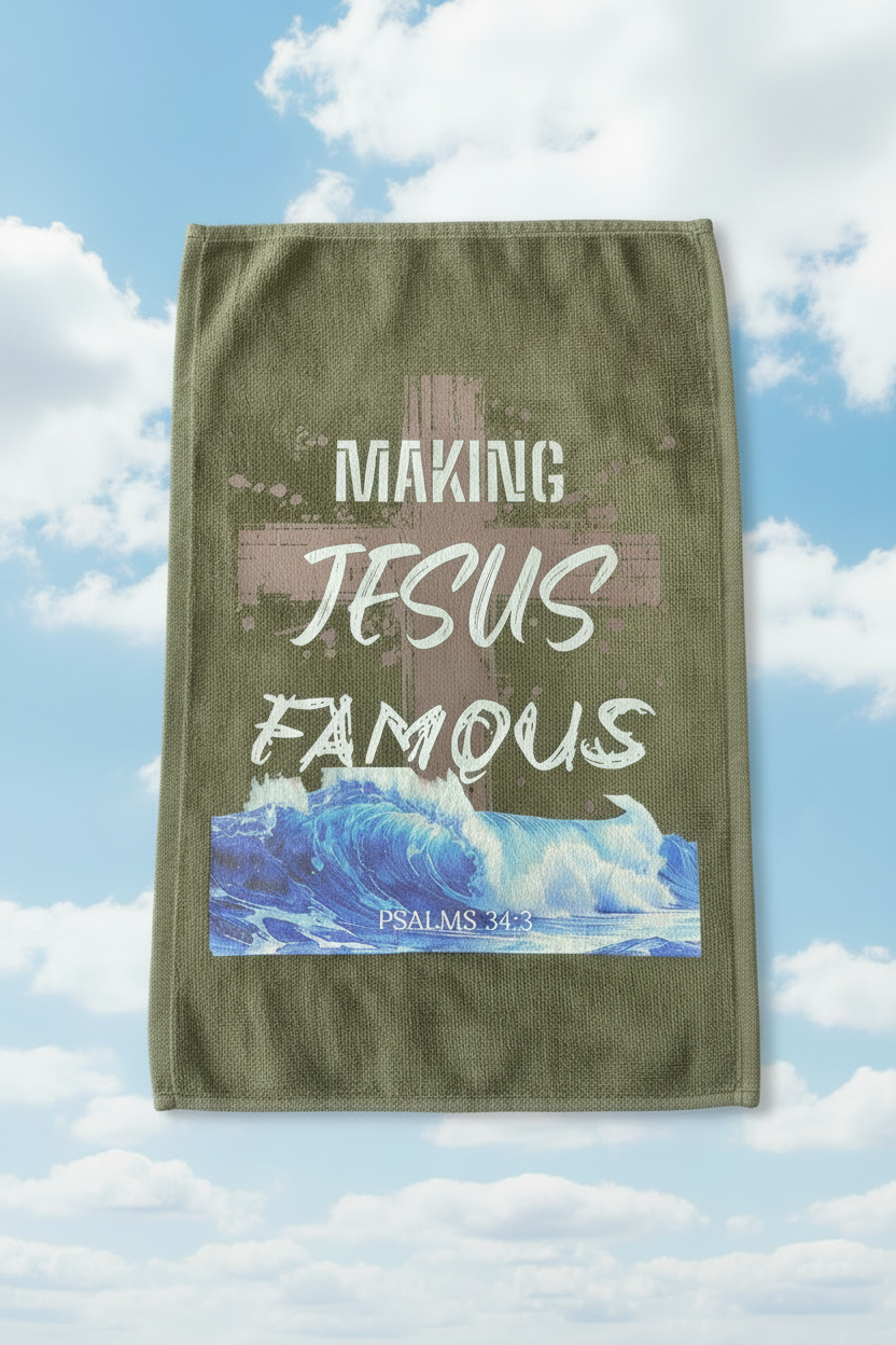 Making Jesus Famous Premium Towel